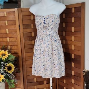 Strapless Sundress in floral print